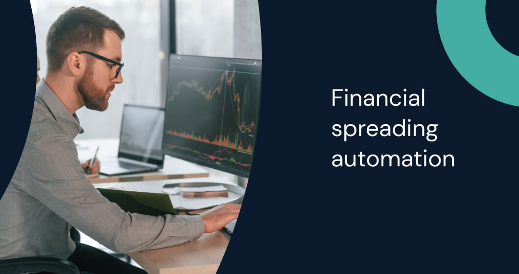 Banner showcasing financial spreading automation tools and techniques