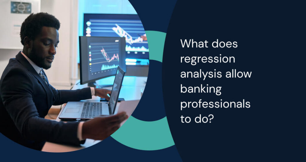 Banner showcasing the role of regression analysis in banking for data-driven decision-making