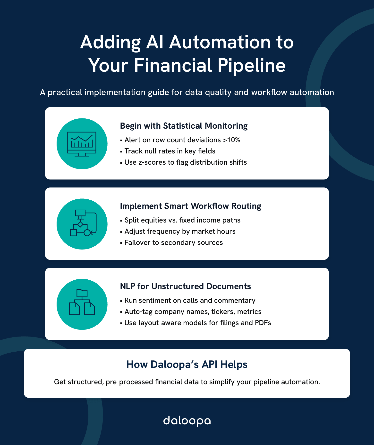 Building Financial Data Pipelines: From API to Excel with AI Automation 1 Adding AI Automation to Your Financial Pipeline: A practical implementation guide for data quality and workflow automation